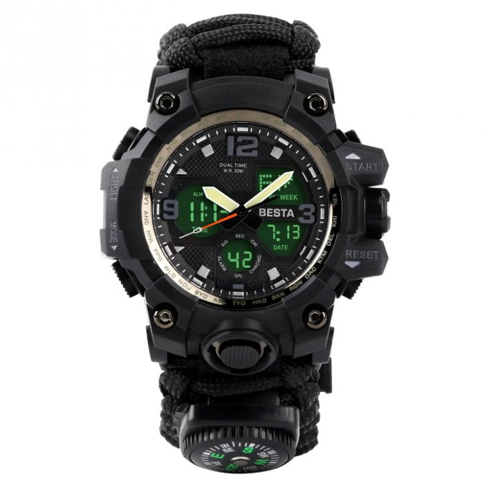 Besta Life Pro AllBlack Men’s Tactical Watch